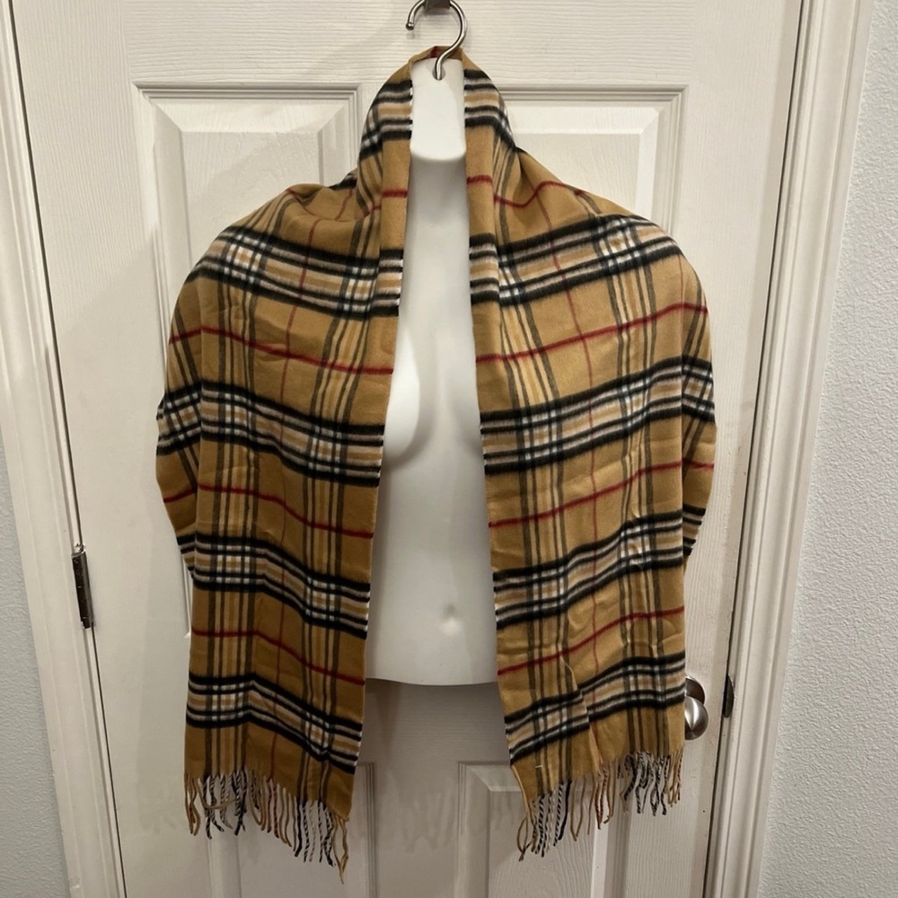 Cashmink plaid scarf made in Germany